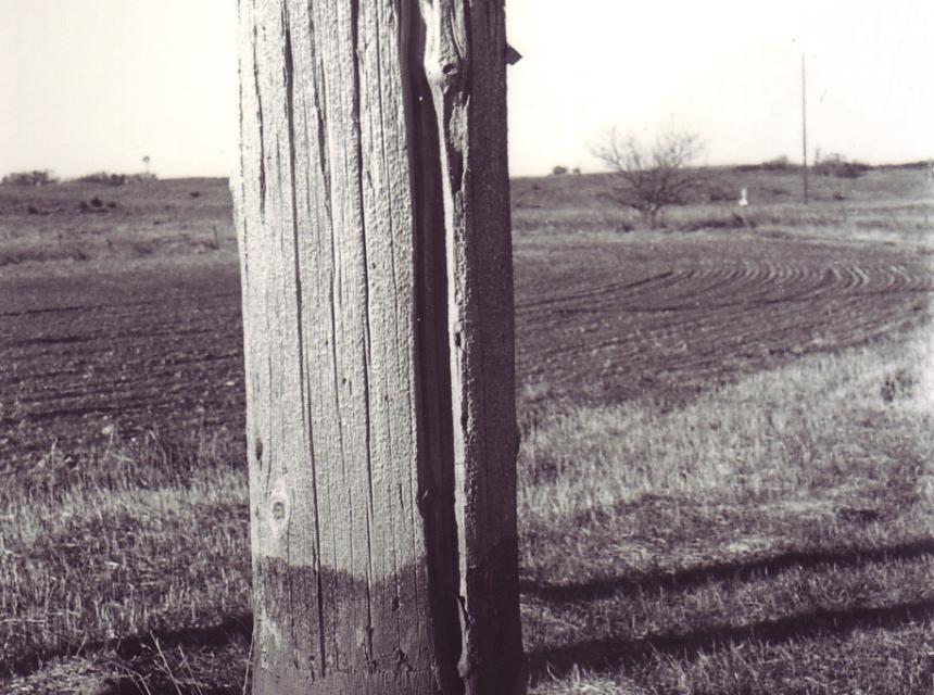 Aging wood pole